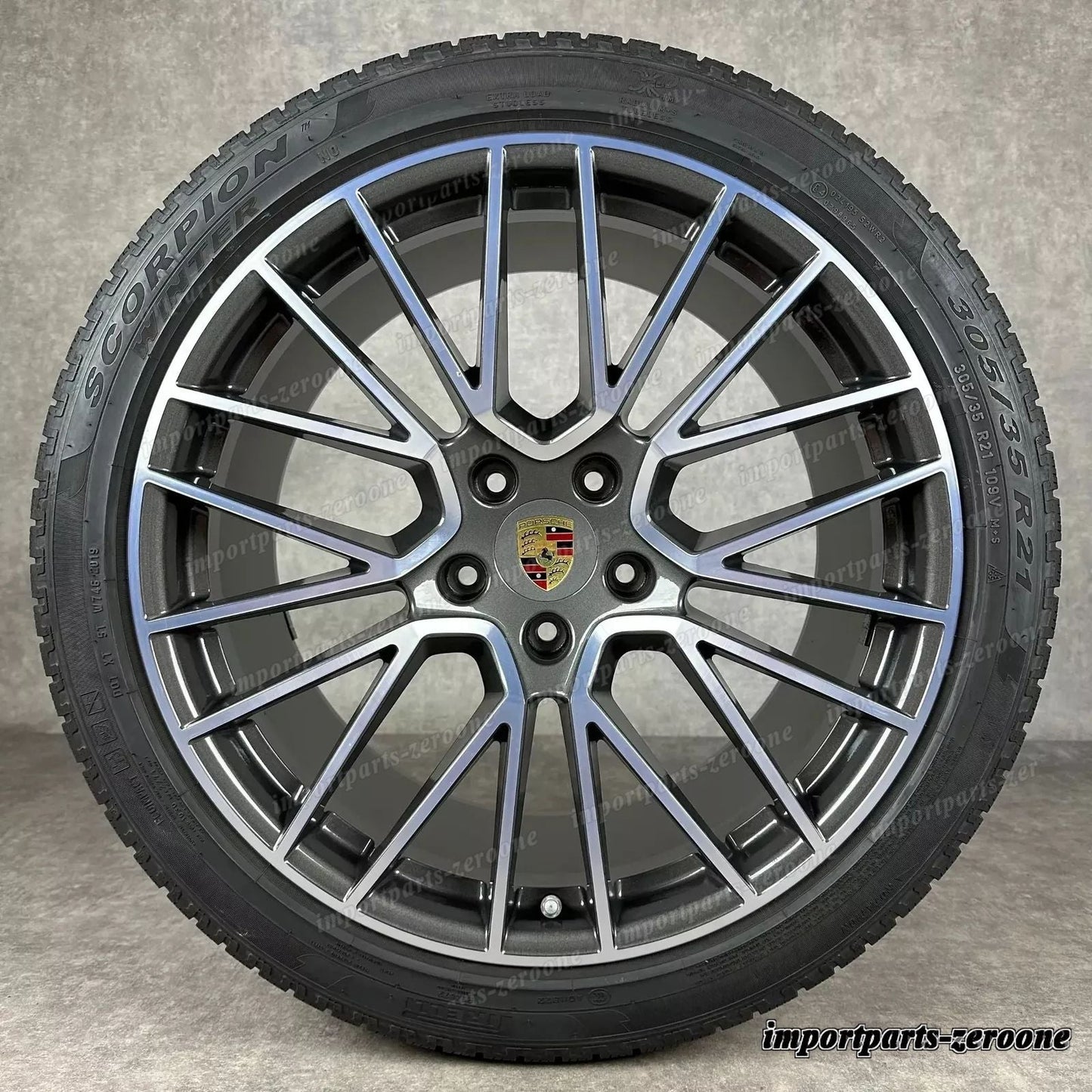 冬用 ポルシェ カイエン E3 21インチ 純正 RS Spyder ホイール ターボ S 9Y0044610H　-1335