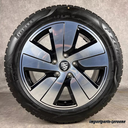 冬用 ポルシェ タイカン 19インチ 純正 S AERO ホイール DOT24 9J1073601B J1 II　-1347