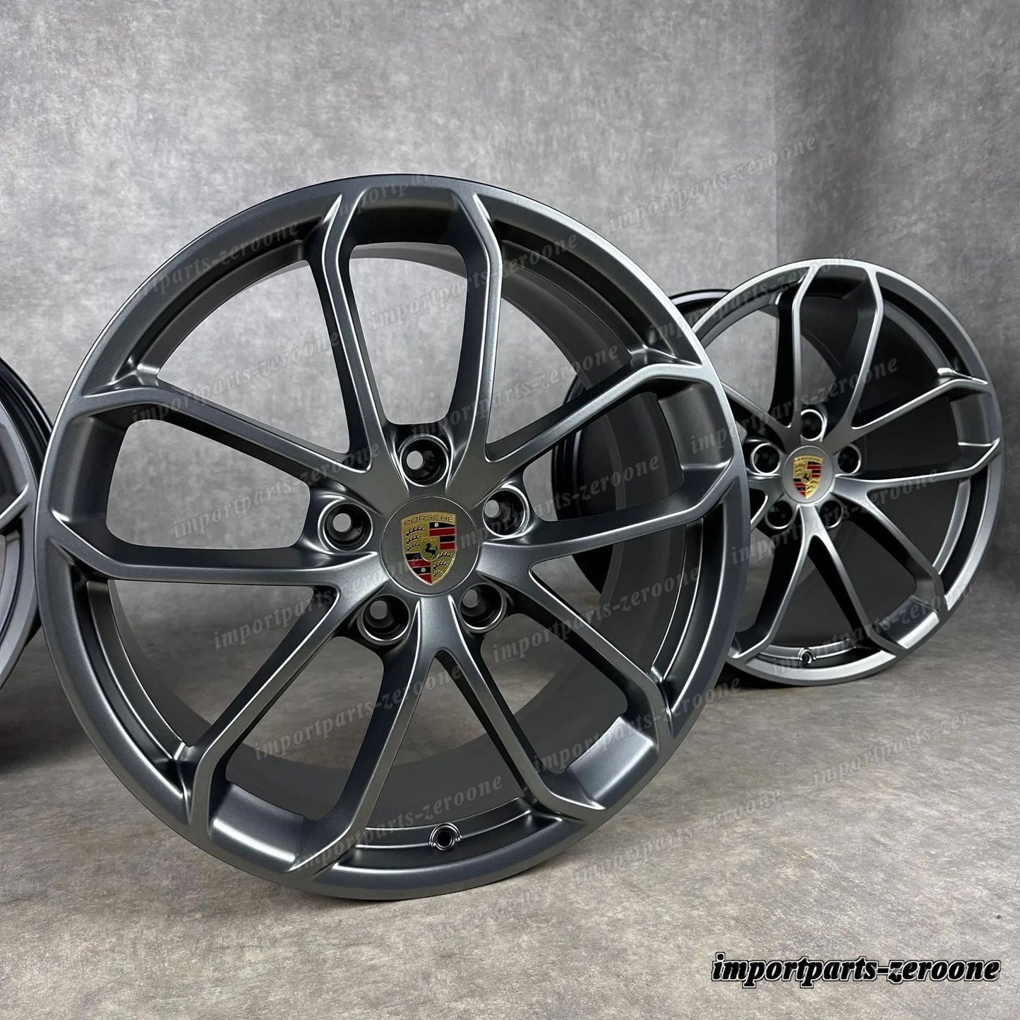 ポルシェ 982/ 718 ケイマン/ ボクスター 20インチ 純正 GT4 Style Edition ホイール Platinum　-1353