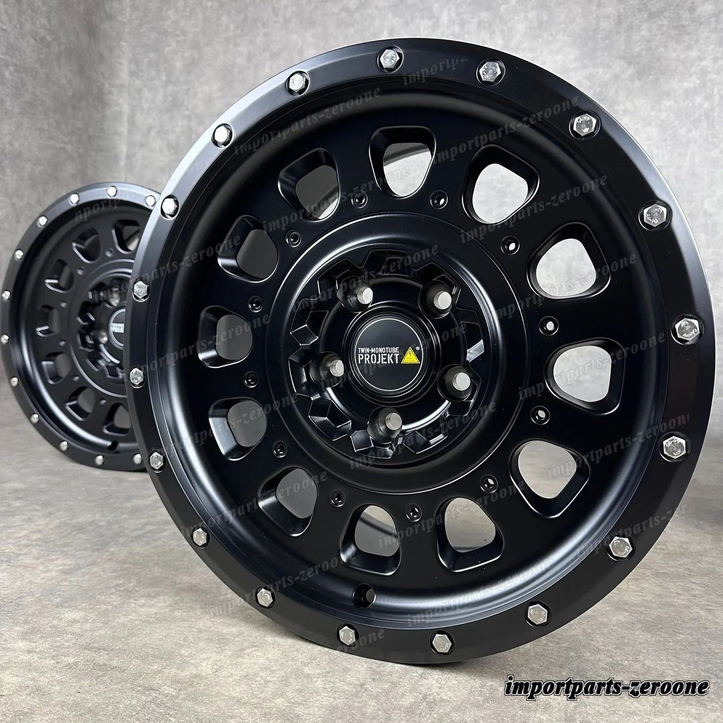 Twin Monotube AT3 Offroad ホイール VW T5 T6 T6.1 8x17 5x120 ET40 All Terrain Black　-1366