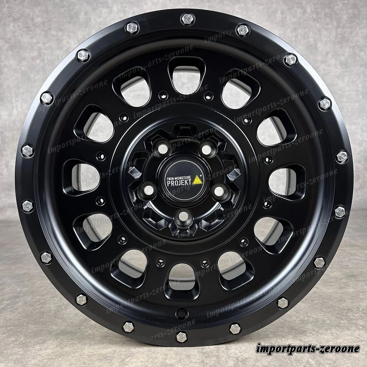 Twin Monotube AT3 Offroad ホイール VW T5 T6 T6.1 8x17 5x120 ET40 All Terrain Black　-1366