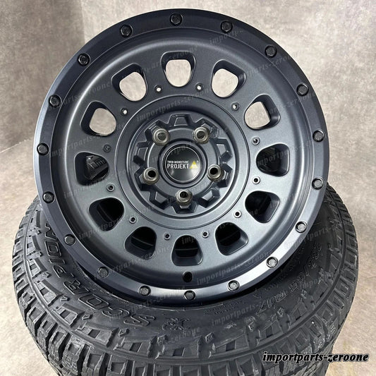 Twin Monotube AT3 Offroad ホイール VW T5 T6 T6.1 8x17 All Terrain GRANIT + Pirelli　-1376