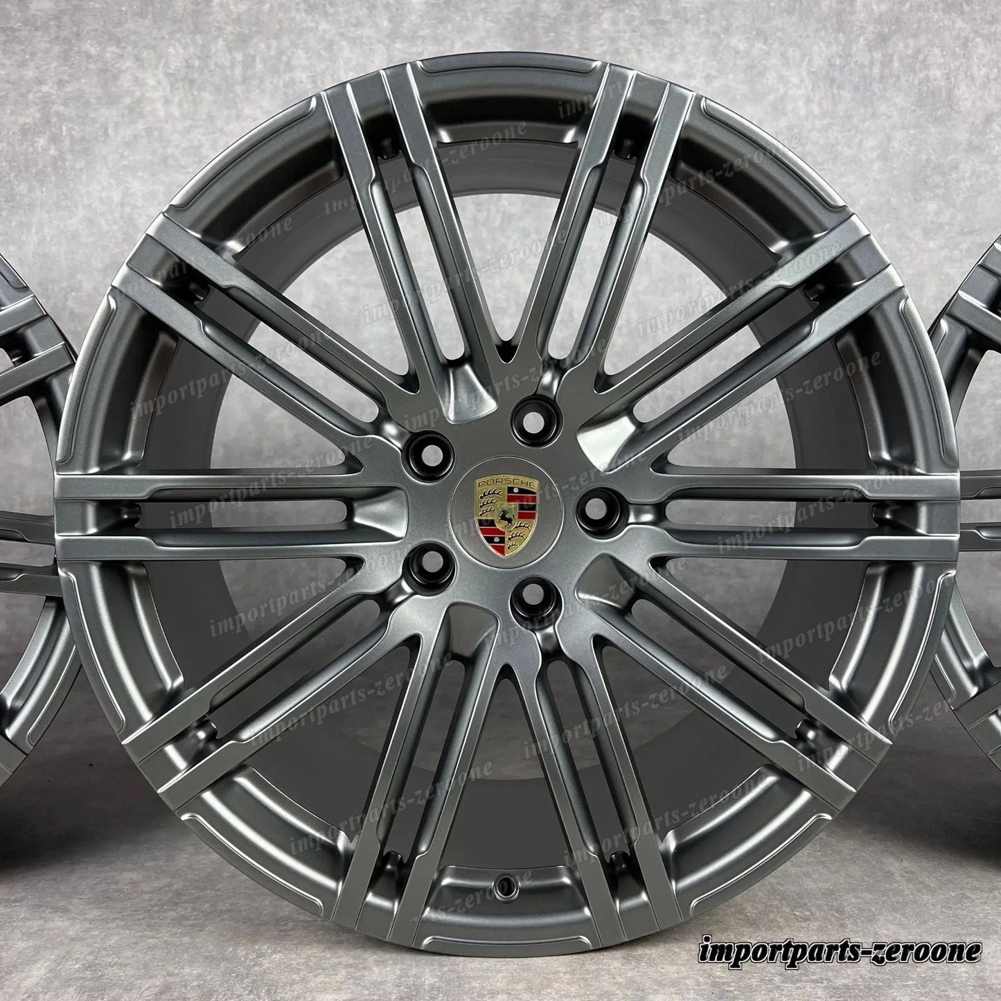 純正 ポルシェ カイエン E2 958 21インチ 911 ターボ III ホイール PLATINUM S GTS 92A 新品　-1394