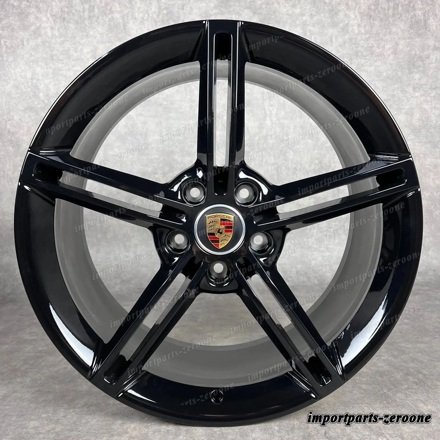ポルシェ タイカン ホイール 純正 21インチ Mission E Design 4S ターボ S GTS Negro　-1423