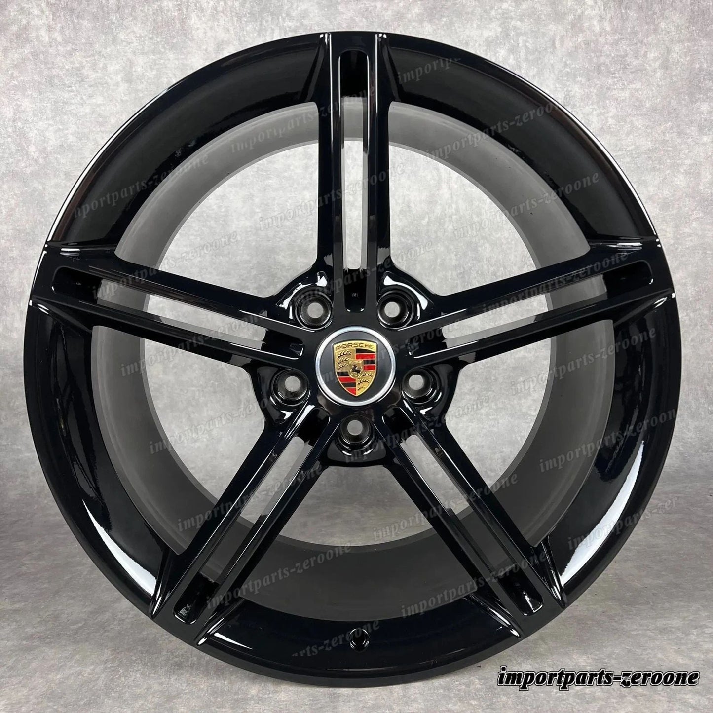 ポルシェ タイカン ホイール 純正 21インチ Mission E Design 4S ターボ S GTS Negro　-1423