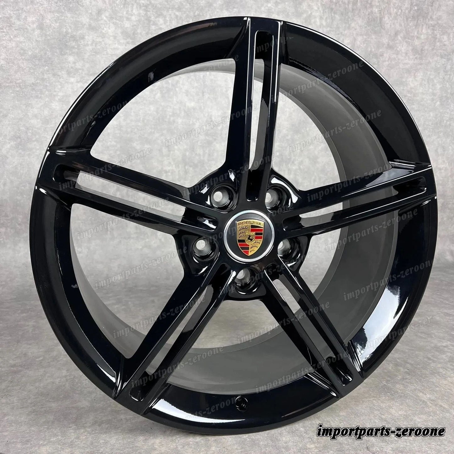 ポルシェ タイカン ホイール 純正 21インチ Mission E Design 4S ターボ S GTS Negro　-1423