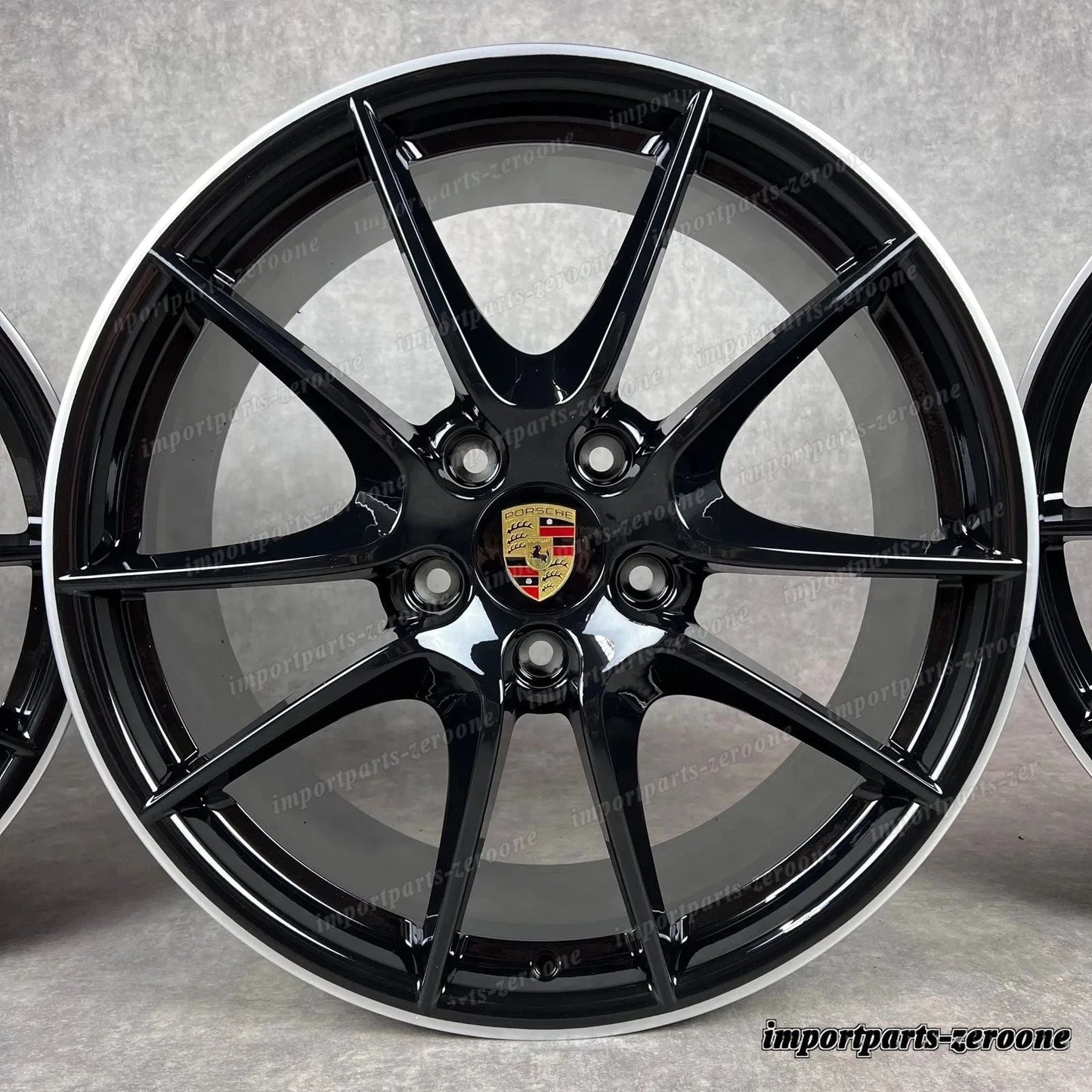 純正 ポルシェ 991.1 20インチ C4 4S カレラ SIII ホイール ブラック GTS Targa ターボ TOP　-1427