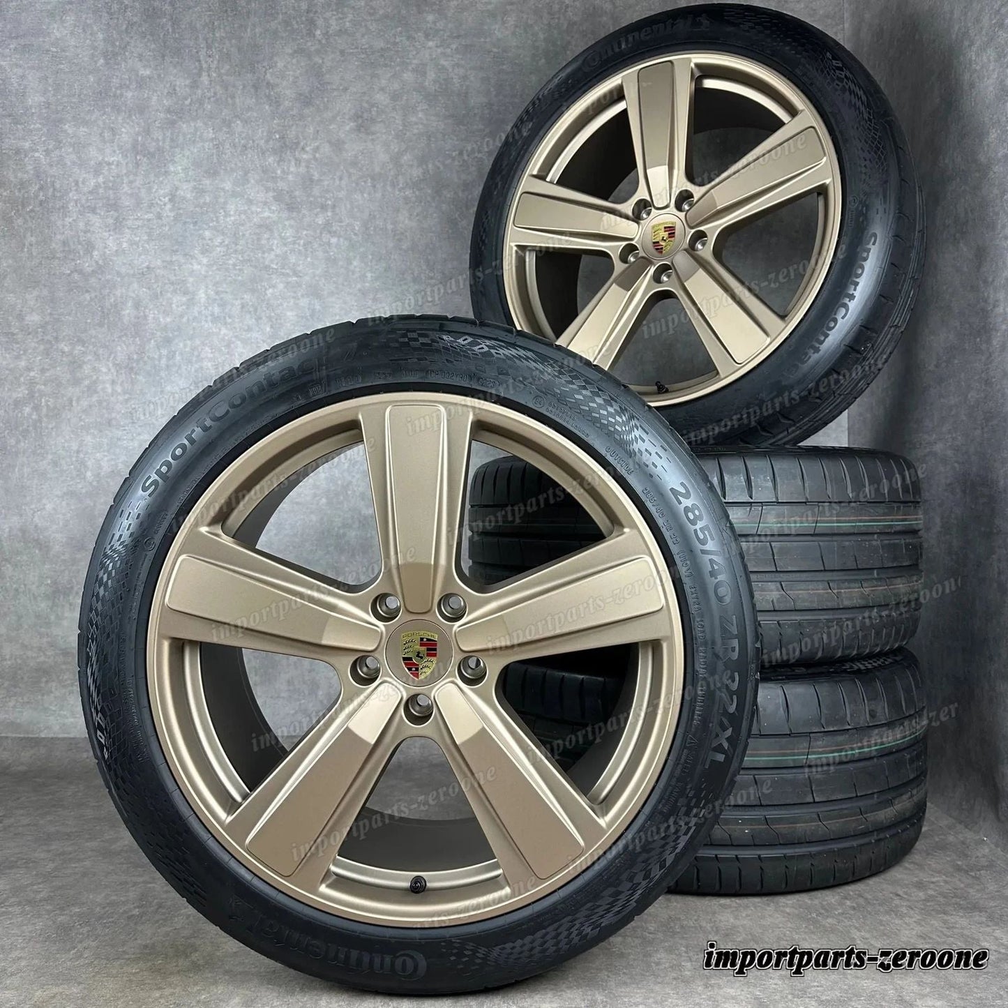 サマーセット カイエン Coup E3-2 22インチ Design Exclusif 純正 ホイール 9YB Nodyme　-1432