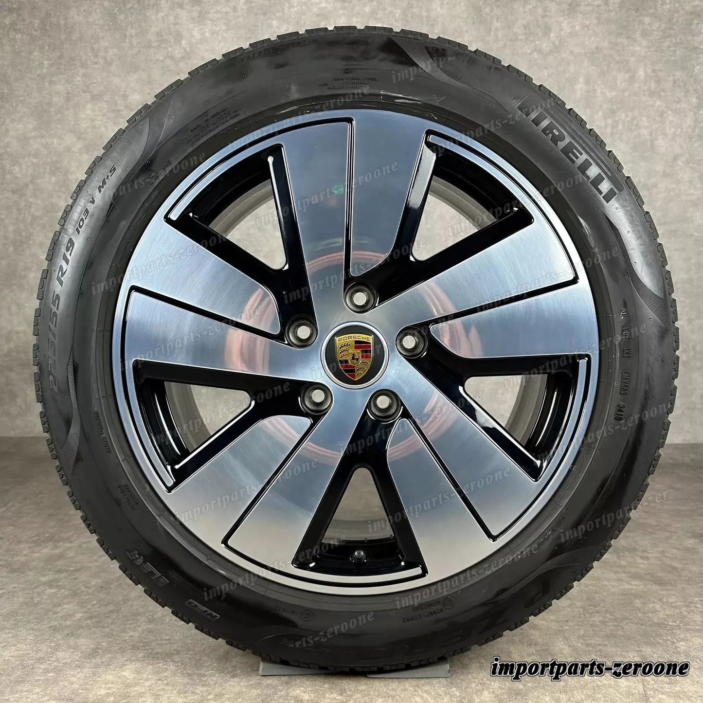 ホイール ウィンターセット ポルシェ タイカン 19インチ ホイール 純正es S AERO 9J1073601B J1 II　-1444