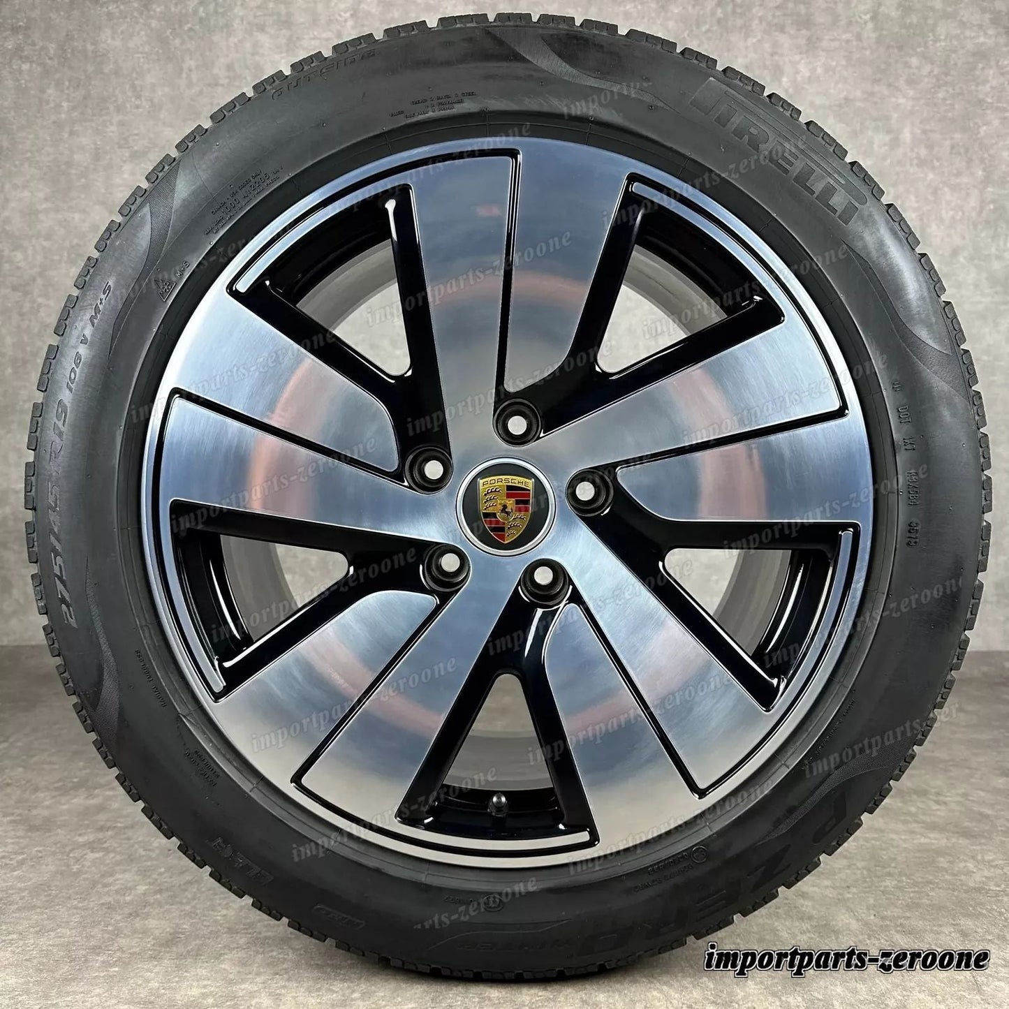 ホイール ウィンターセット ポルシェ タイカン 19インチ ホイール 純正es S AERO 9J1073601B J1 II　-1444