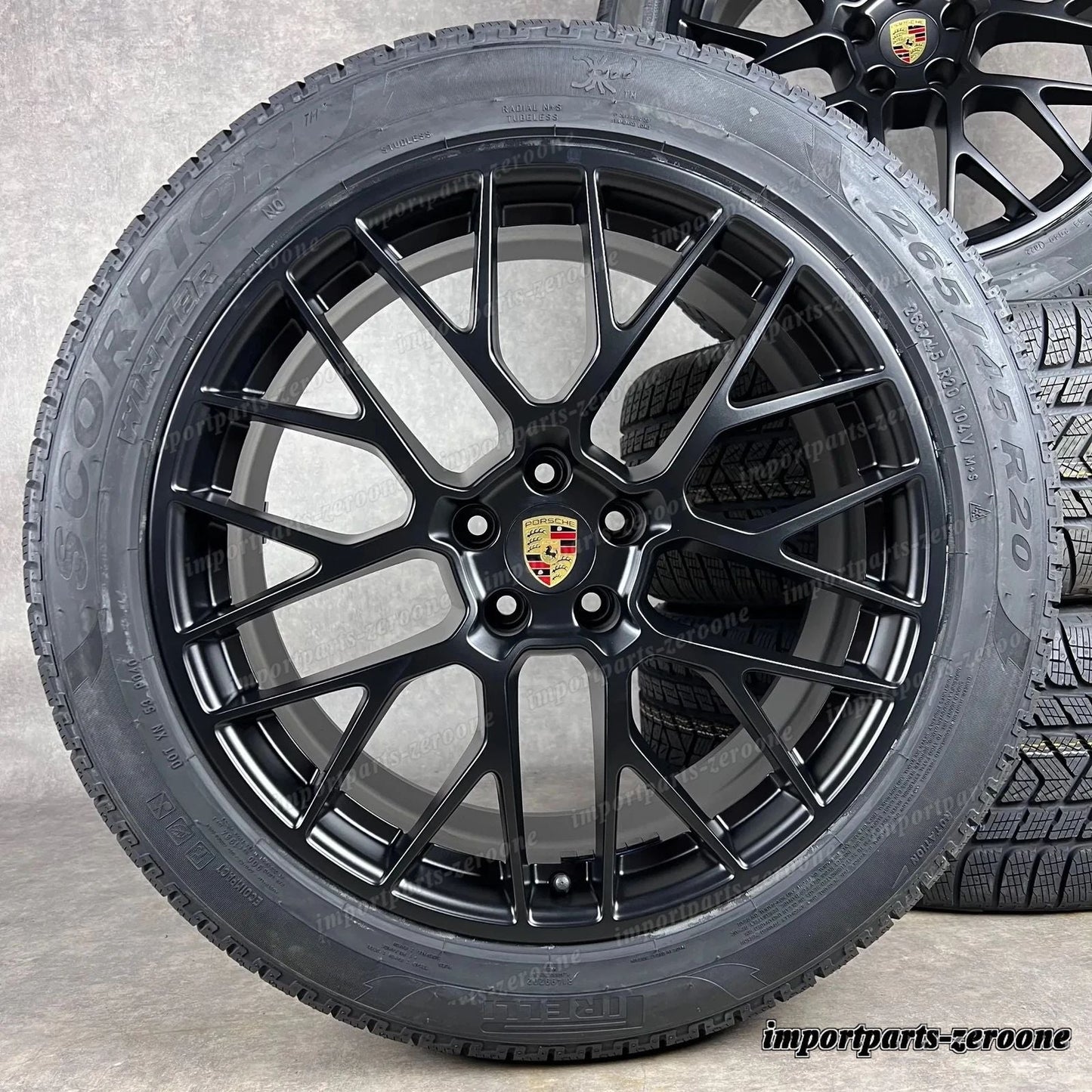 冬用 ポルシェ マカン 1+2 20インチ 純正 RS Spyder ホイール GTS ターボ 95B044641J　-1471