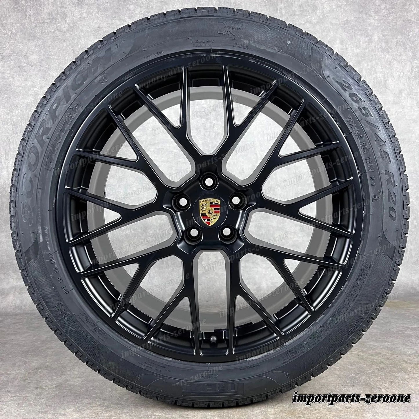 冬用 ポルシェ マカン 1+2 20インチ 純正 RS Spyder ホイール GTS ターボ 95B044641J　-1471