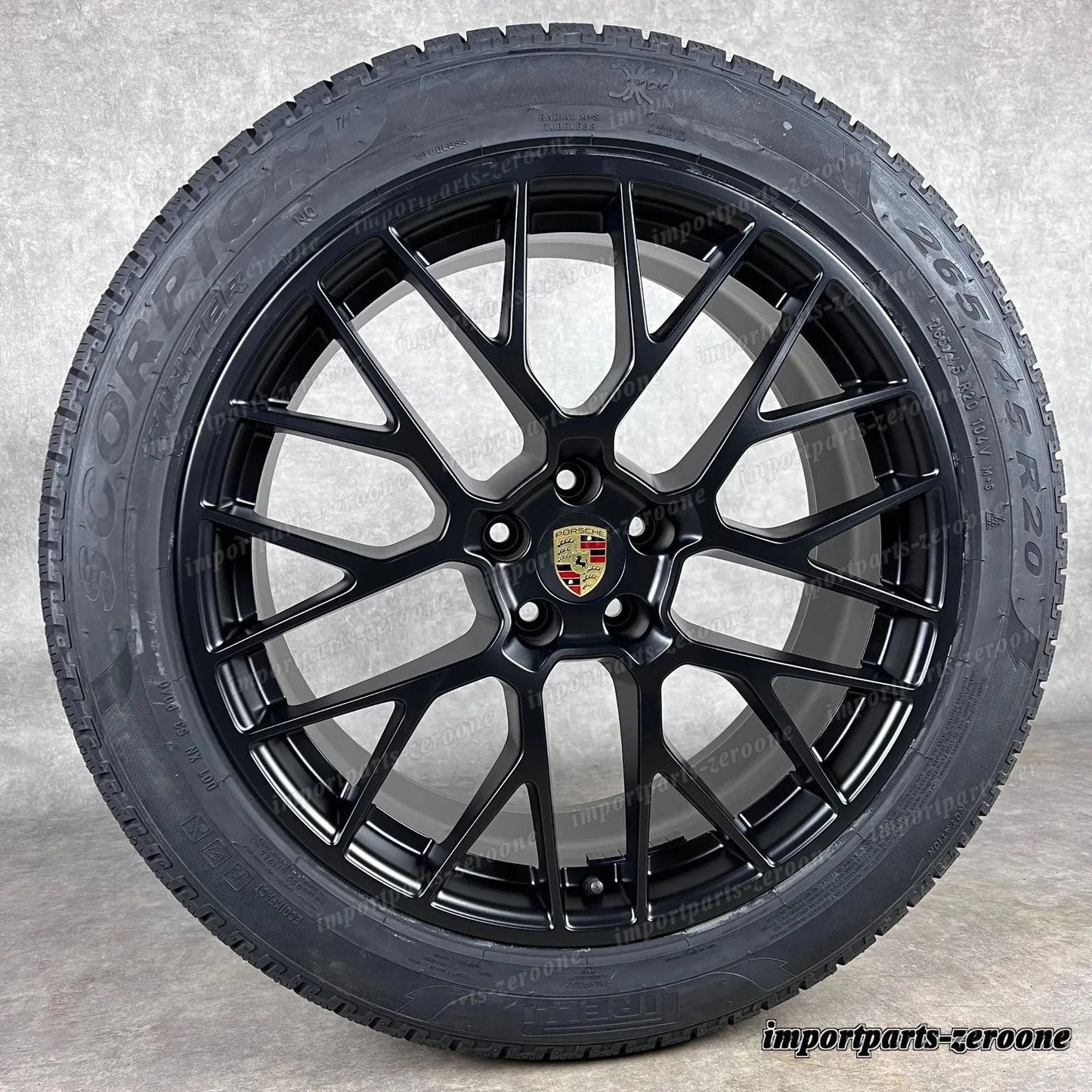 冬用 ポルシェ マカン 1+2 20インチ 純正 RS Spyder ホイール GTS ターボ 95B044641J　-1471