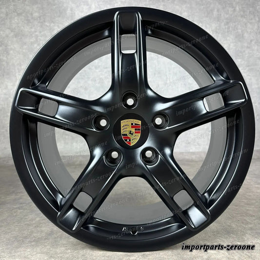 ポルシェ ボクスター / ケイマン 987 18インチ 純正 ケイマン S ホイール 98736213600 ブラック　-1479