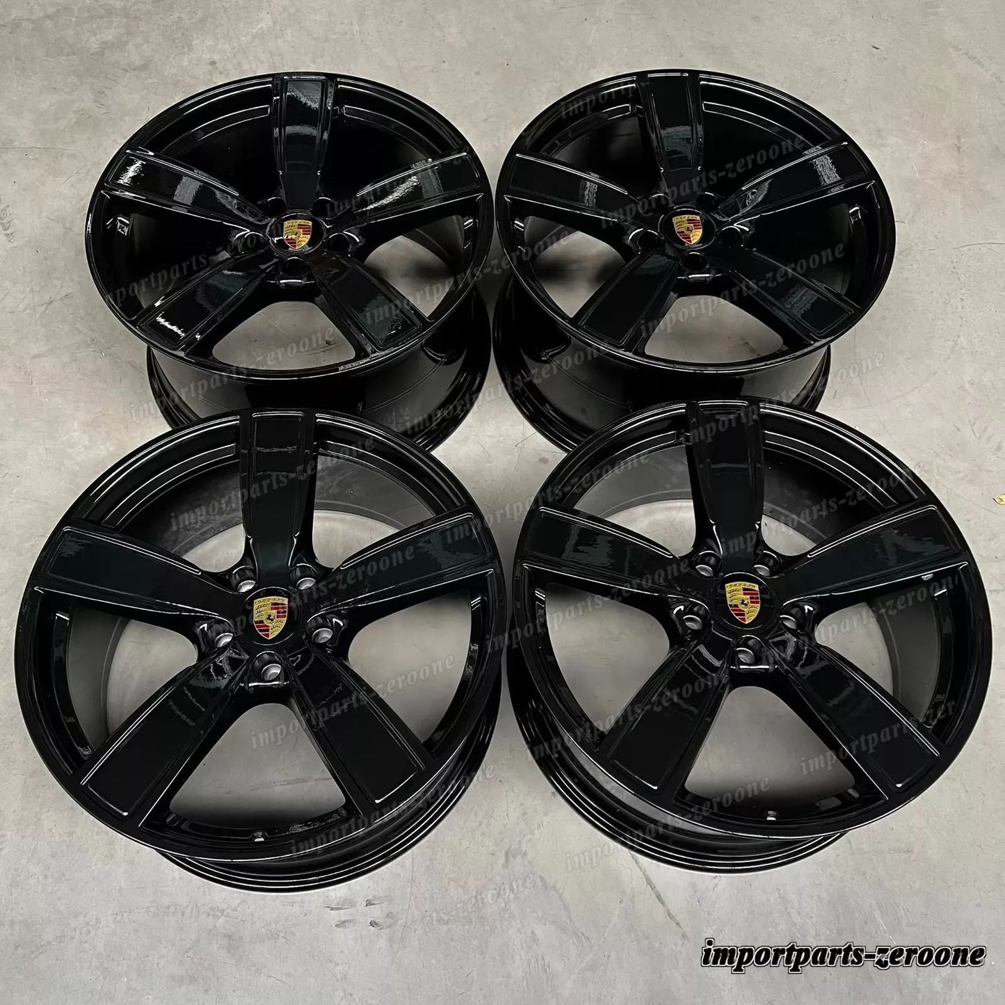 ホイール Sport Classic 純正es ポルシェ カイエン E3 22インチ ターボ S GTS Hybride　-1485
