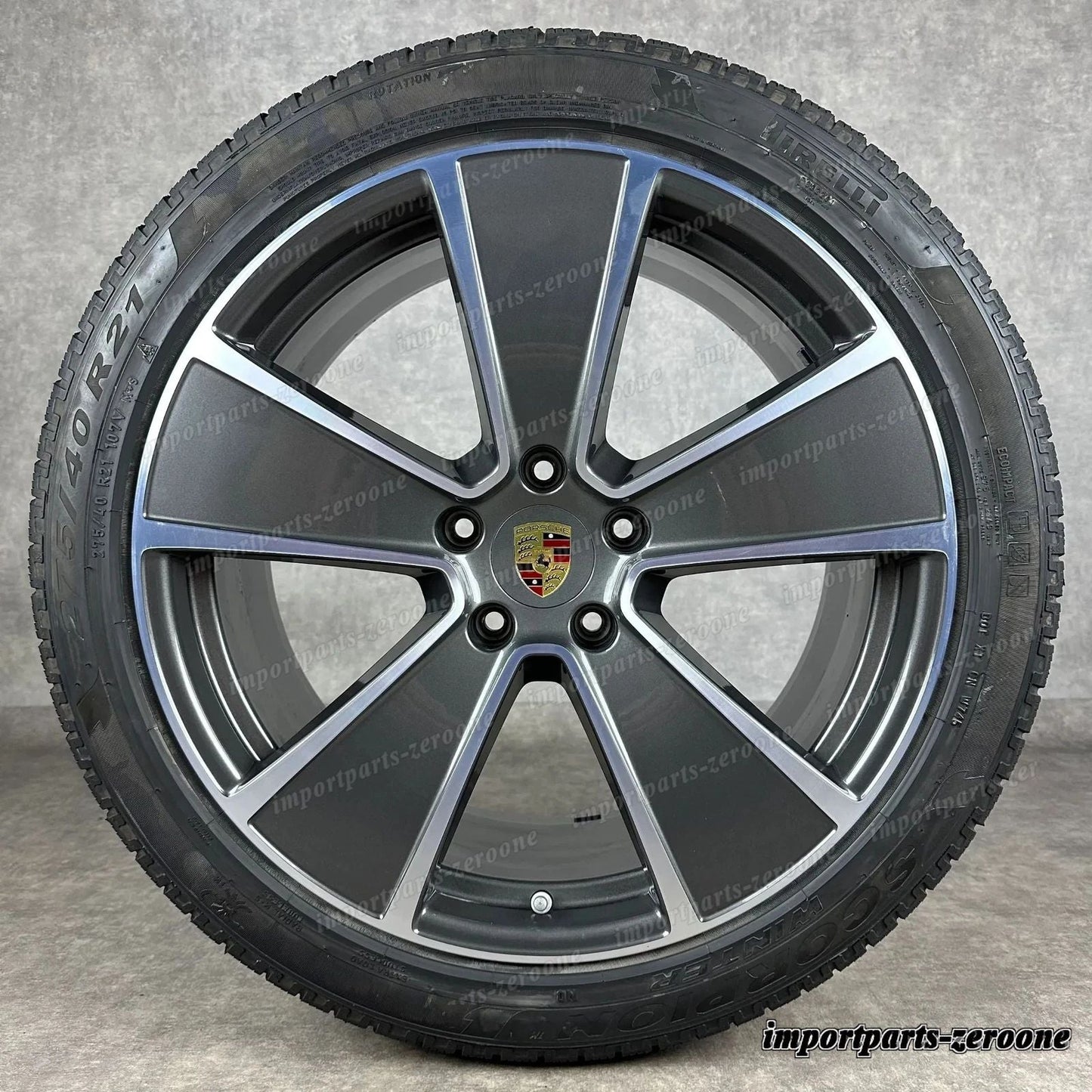 冬用 ポルシェ カイエン E3 21インチ 純正 Aero Design ホイール ターボ S 9Y0 9YA　-1499
