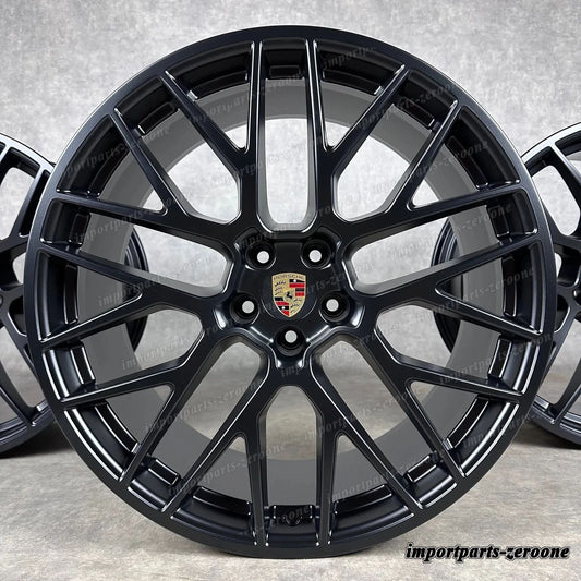Cerchi ポルシェ マカン II 21インチ 純正e RS Spyder ターボ GTS S TOP Nero 95B　-1502