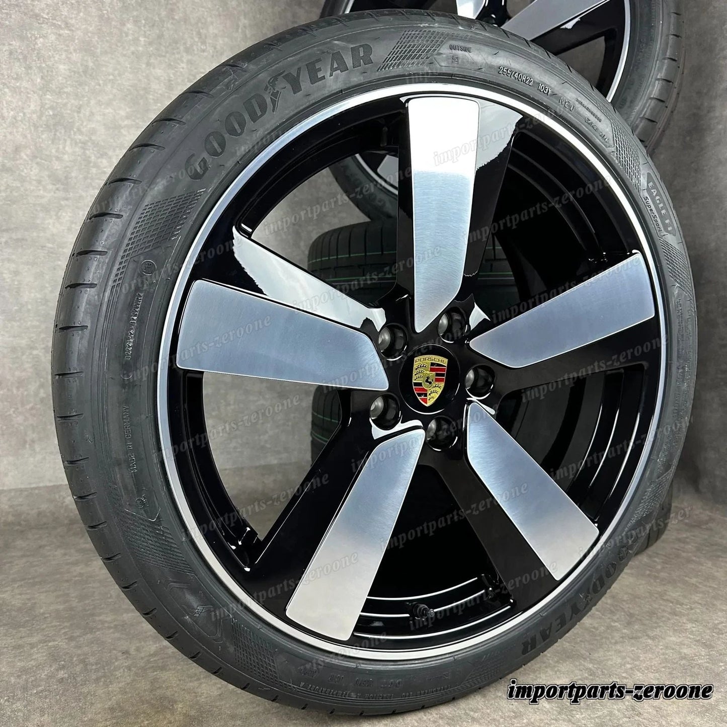 夏用 マカン EV 22インチ 純正 マカン Sport ホイール 4 4S ターボ 95C044660F 新品　-1510