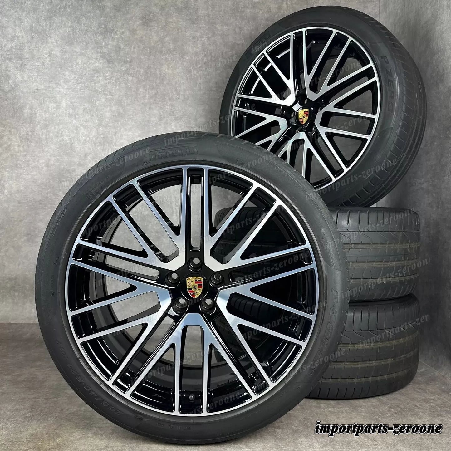 夏用 ポルシェ マカン III 21インチ 純正 ターボ V ホイール S GTS 95B044668J TOP　-1524