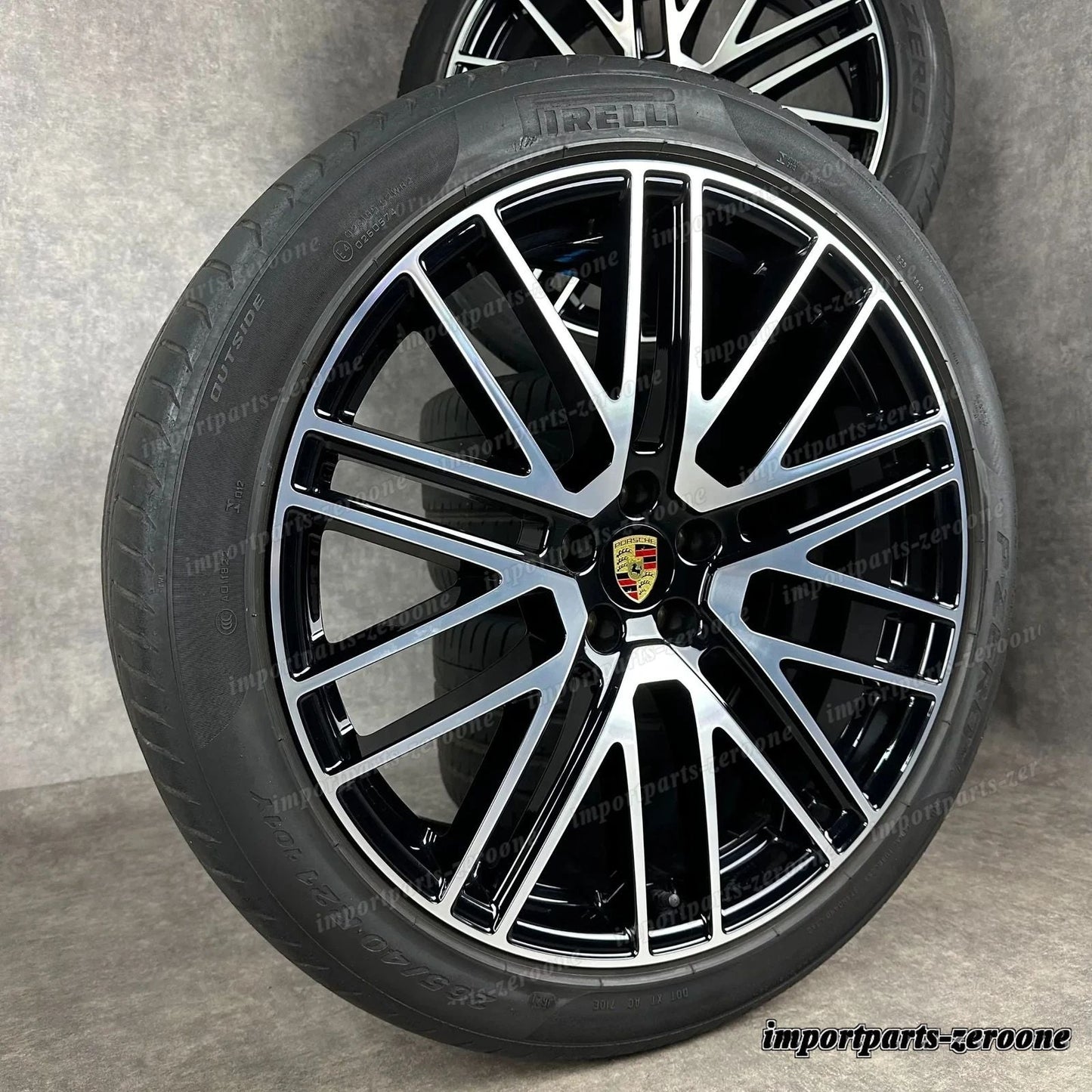 夏用 ポルシェ マカン III 21インチ 純正 ターボ V ホイール S GTS 95B044668J TOP　-1524