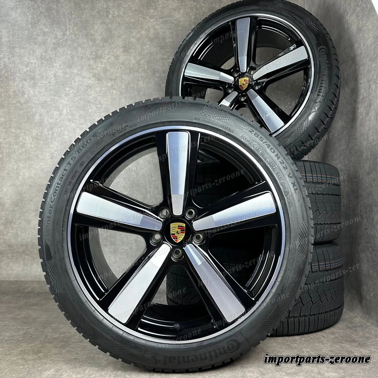 冬用 カイエン E3-II Coup 22インチ 純正 Exclusive Design ホイール 9Y0044633R　-1543