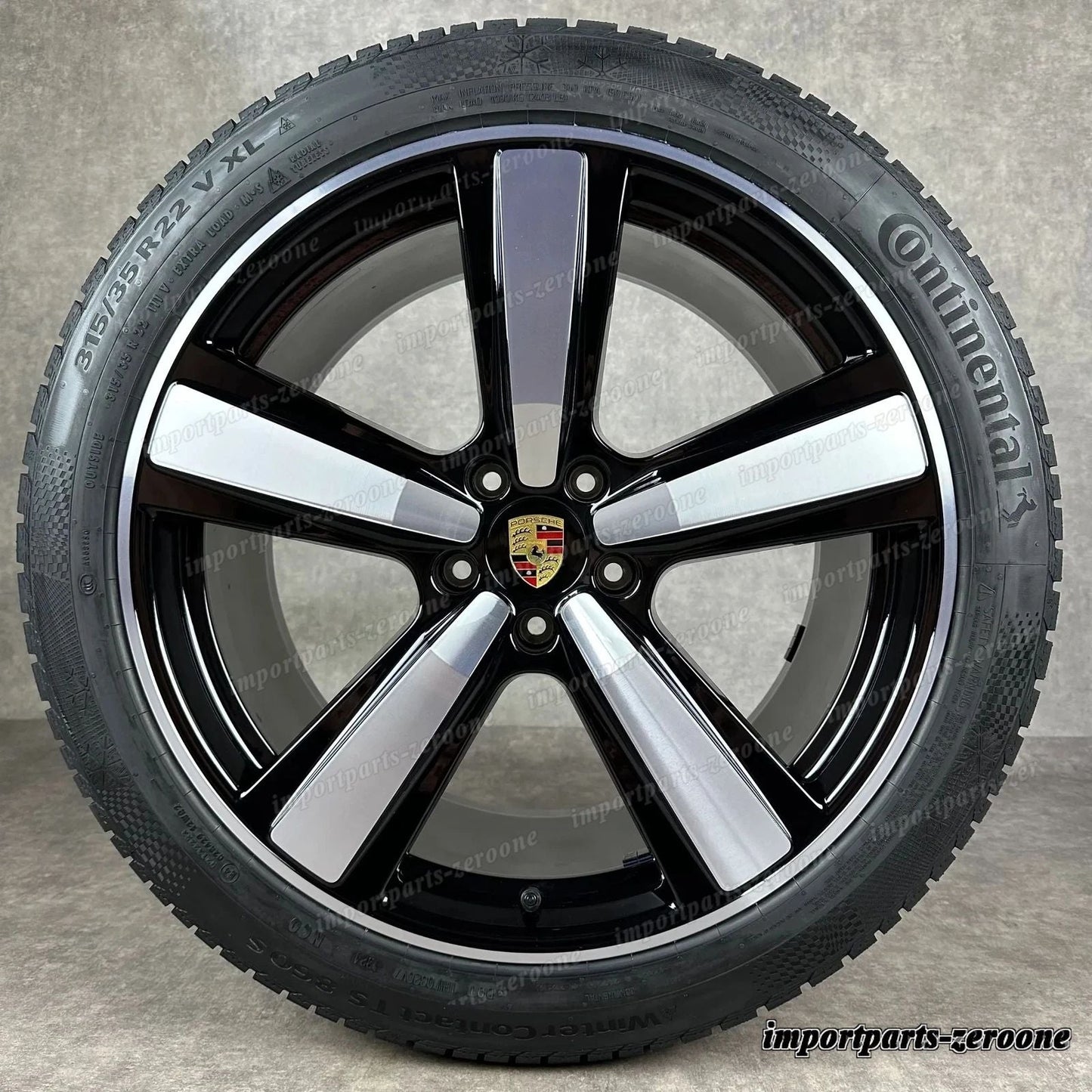 冬用 カイエン E3-II Coup 22インチ 純正 Exclusive Design ホイール 9Y0044633R　-1543