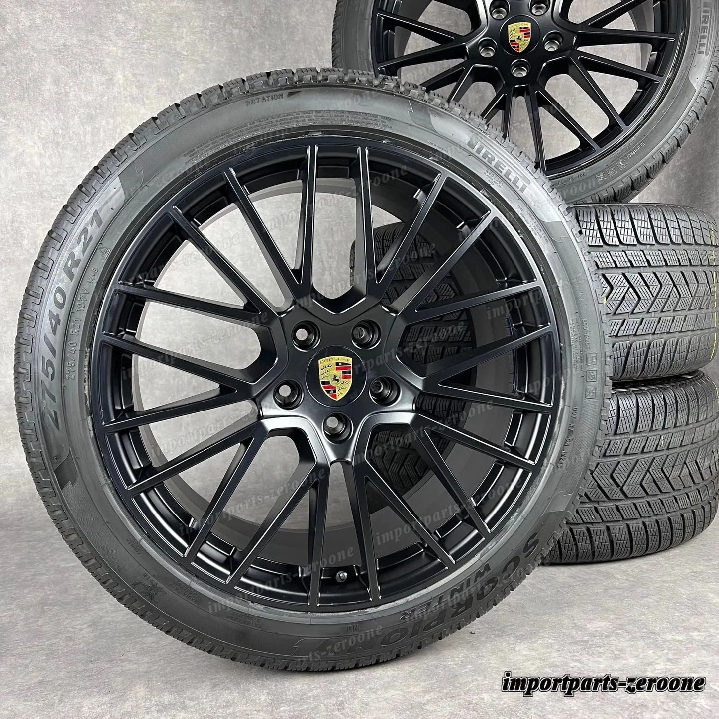 冬用 ポルシェ カイエン E3 21インチ 純正 RS Spyder ホイール GTS 9Y0044610S TOP　-1544