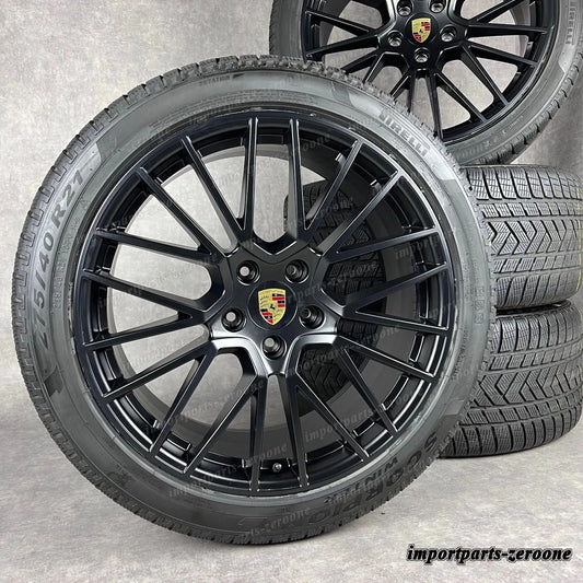 冬用 ポルシェ カイエン E3 21インチ 純正 RS Spyder ホイール GTS 9Y0044610S TOP　-1544