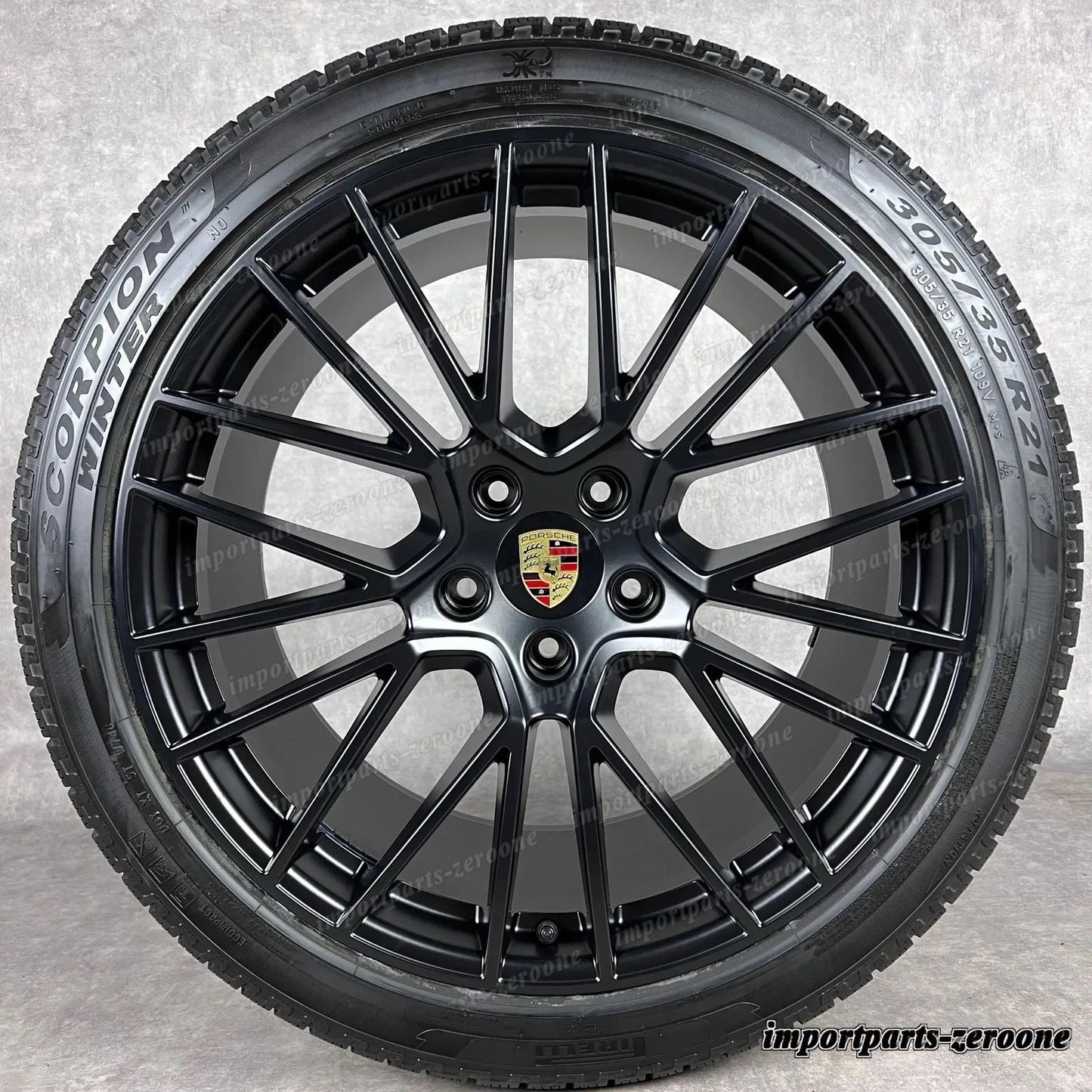 冬用 ポルシェ カイエン E3 21インチ 純正 RS Spyder ホイール GTS 9Y0044610S TOP　-1544