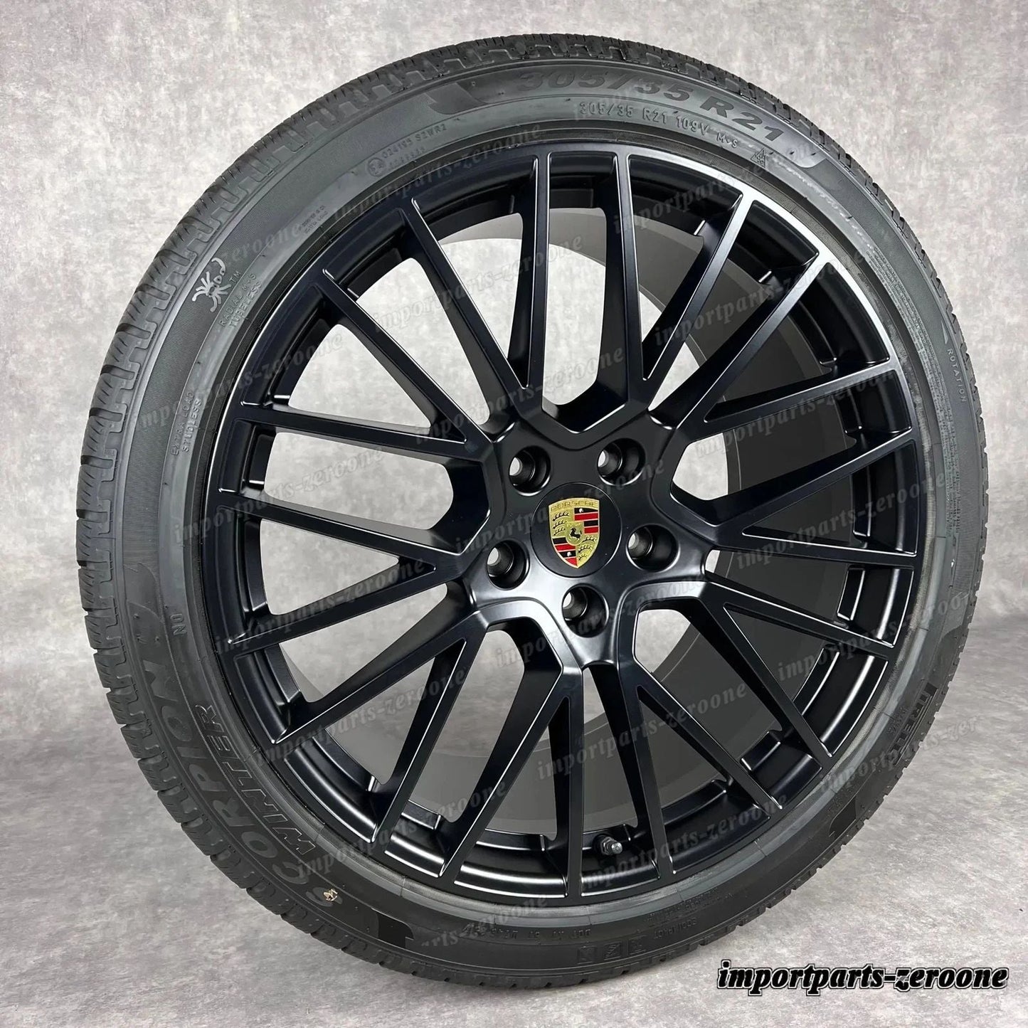 冬用 ポルシェ カイエン E3 21インチ 純正 RS Spyder ホイール GTS 9Y0044610S TOP　-1544