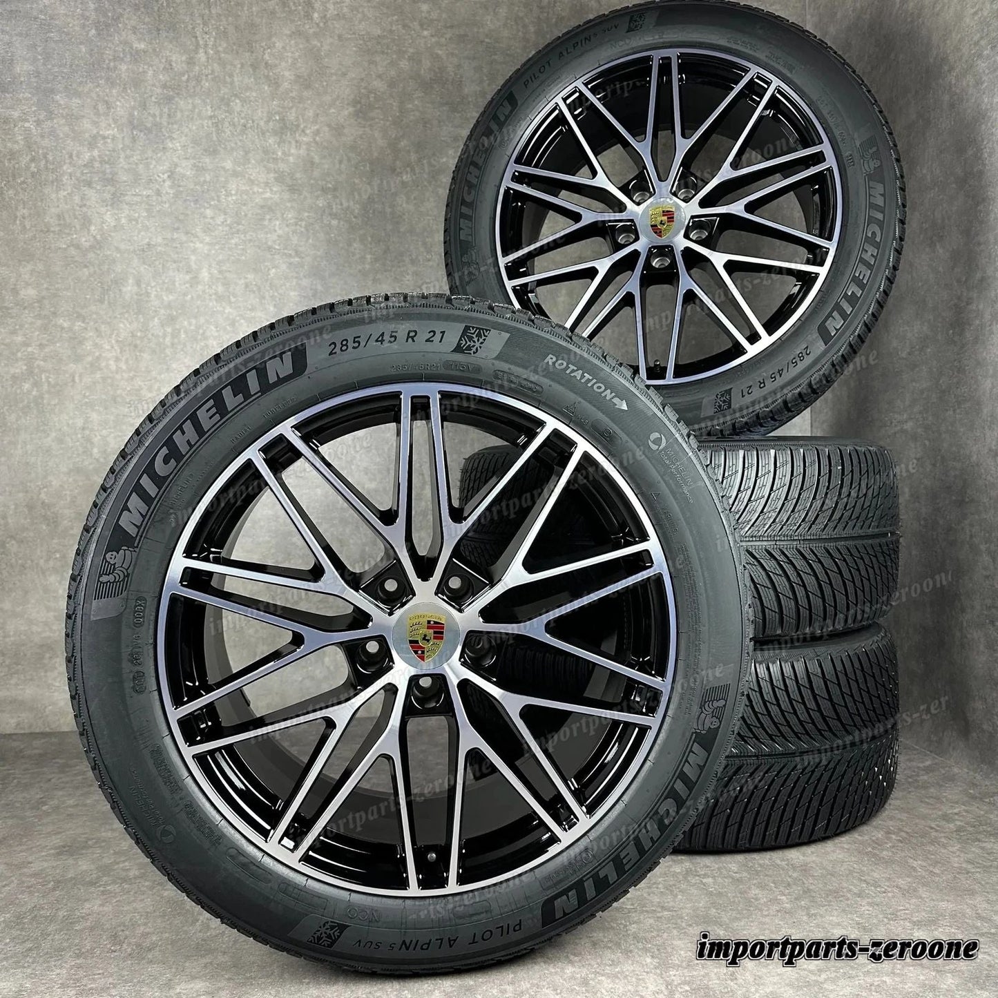 冬用 ポルシェ カイエン E3-II 21インチ 純正 RS Spyder ホイール 9Y0044603C ターボ　-1548