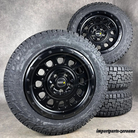 Twin Monotube AT3 Offroad ホイール VW T5 T6 T6.1 8x17 All Terrain Black + Pirelli　-1558