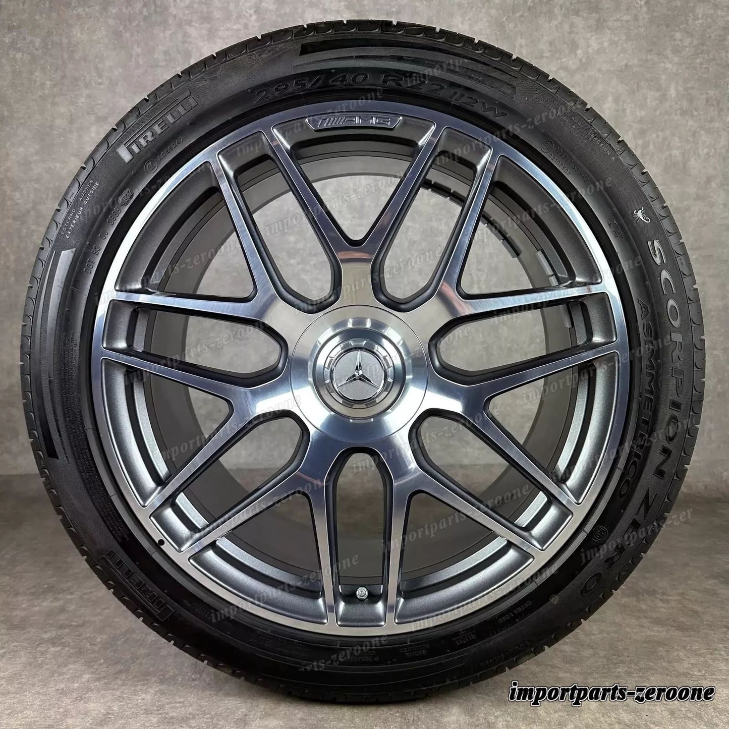 純正e メルセデスベンツ AMG 10Jx22 インチ ET36 G63 Cerchioni A4634012000 G G500 Nuovo W463　-1572