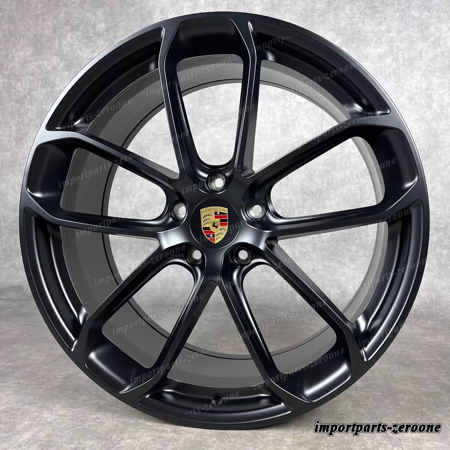 22インチ ORIGINAL PORSCHE CAYENNE COUPE E3 9Y TURBO GT ホイール P新品S D'T GTS NOIR　-1574