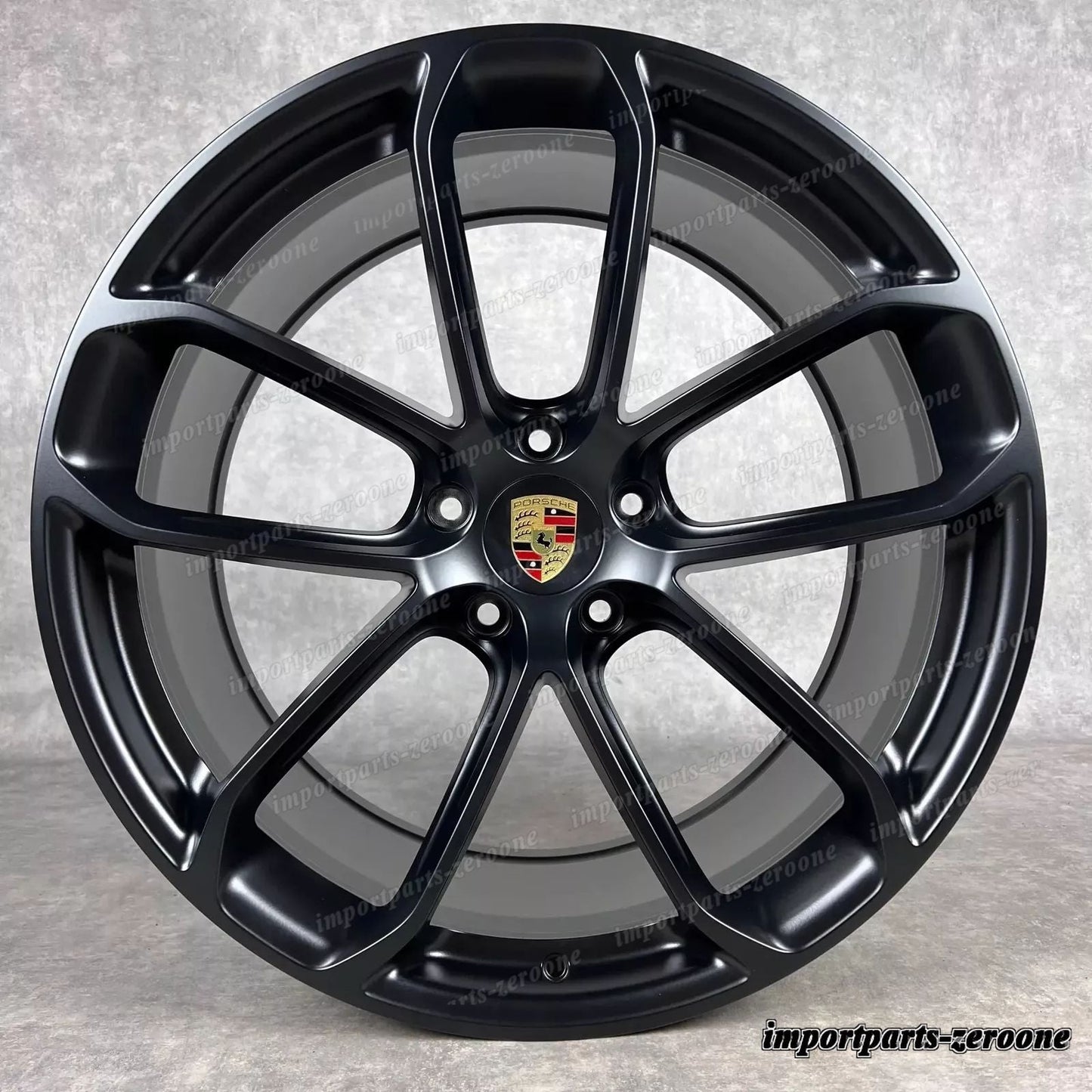 22インチ ORIGINAL PORSCHE CAYENNE COUPE E3 9Y TURBO GT ホイール P新品S D'T GTS NOIR　-1574