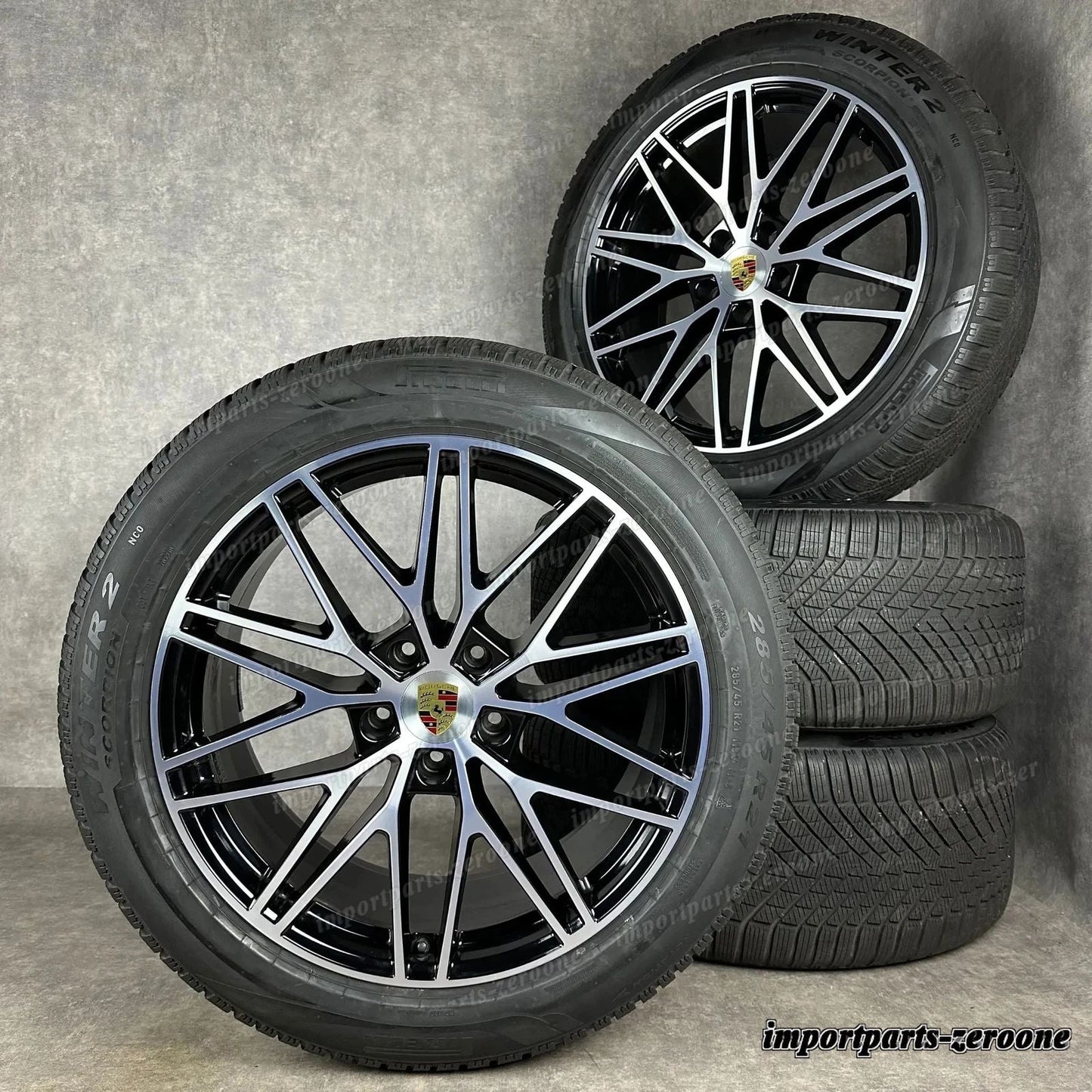 Ruote Invernali ポルシェ カイエン Coup E3-II 21 インチ 純正e Rs Spyder Cerchioni　-1610