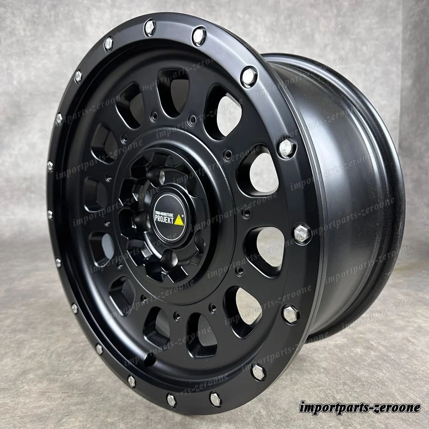 Twin Monotube AT3 Offroad ホイール VW T5 T6 T6.1 8x17 All Terrain Black + Pirelli　-1638