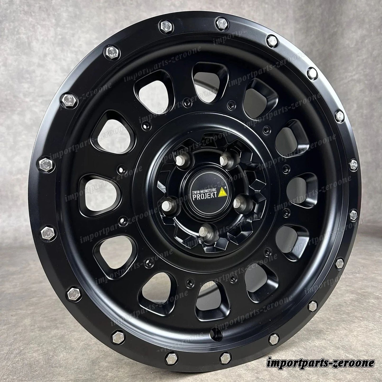 Twin Monotube AT3 Offroad ホイール VW T5 T6 T6.1 8x17 All Terrain Black + Pirelli　-1638