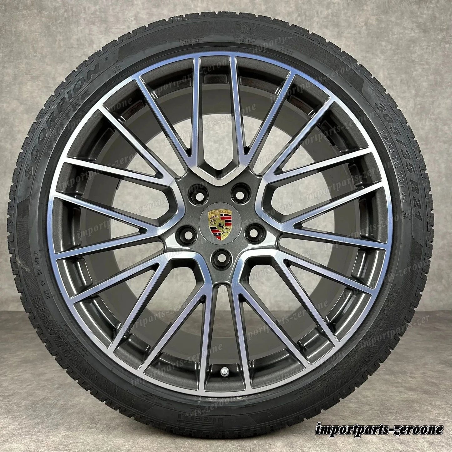 冬用 ポルシェ カイエン E3 21インチ 純正 rs Spyder ホイール ターボ s 9Y0044610H　-1649