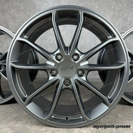 ポルシェ ケイマン 981 20 インチ 純正 GT4 ホイール 98136216280 98136216681 新品f Platine　-1667