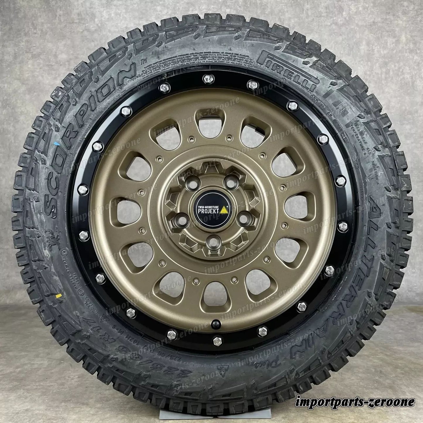 Twin Monotube AT3 Offroad ホイール VW T5 T6 T6.1 8x17 All Terrain TERRA + Pirelli　-1683
