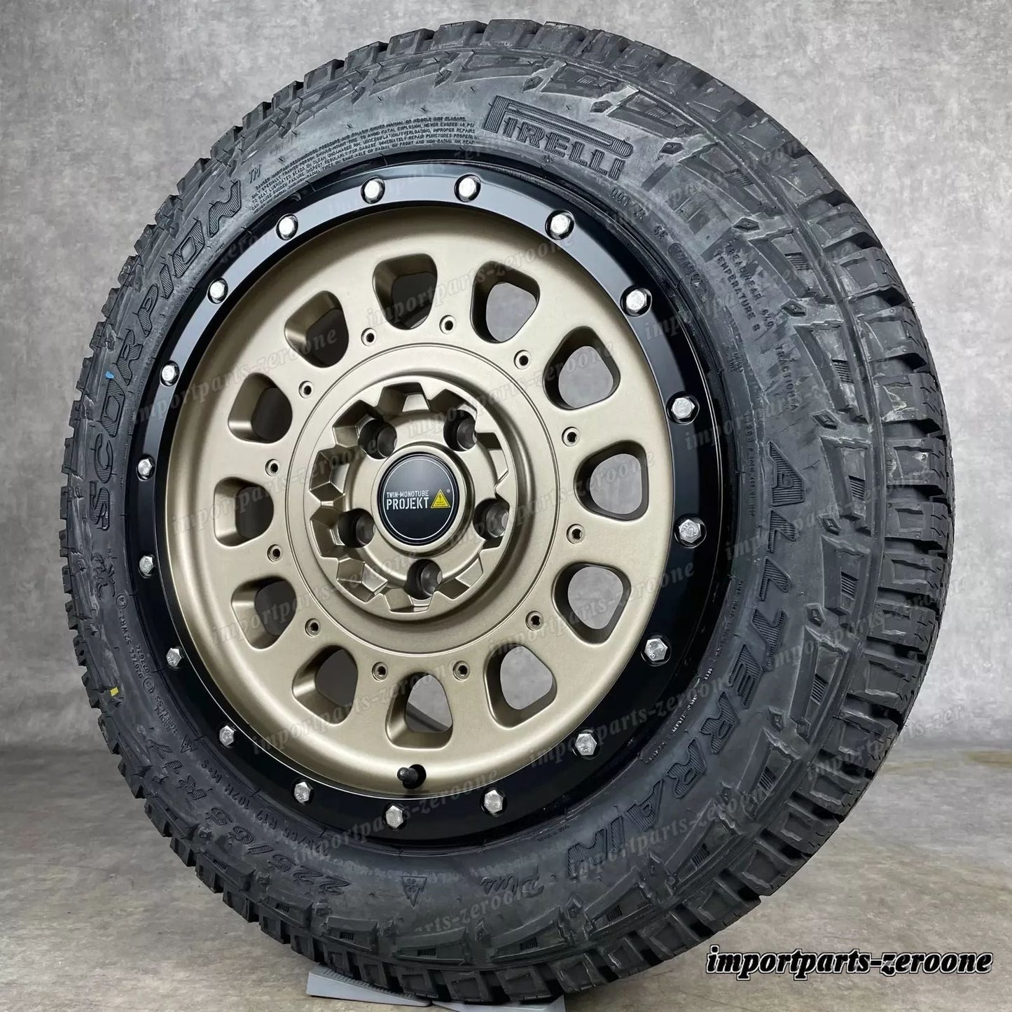 Twin Monotube AT3 Offroad ホイール VW T5 T6 T6.1 8x17 All Terrain TERRA + Pirelli　-1683