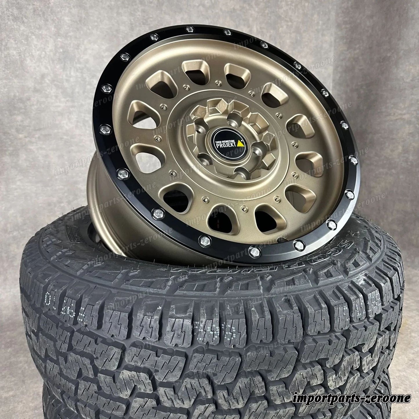Twin Monotube AT3 Offroad ホイール VW T5 T6 T6.1 8x17 All Terrain TERRA + Pirelli　-1683