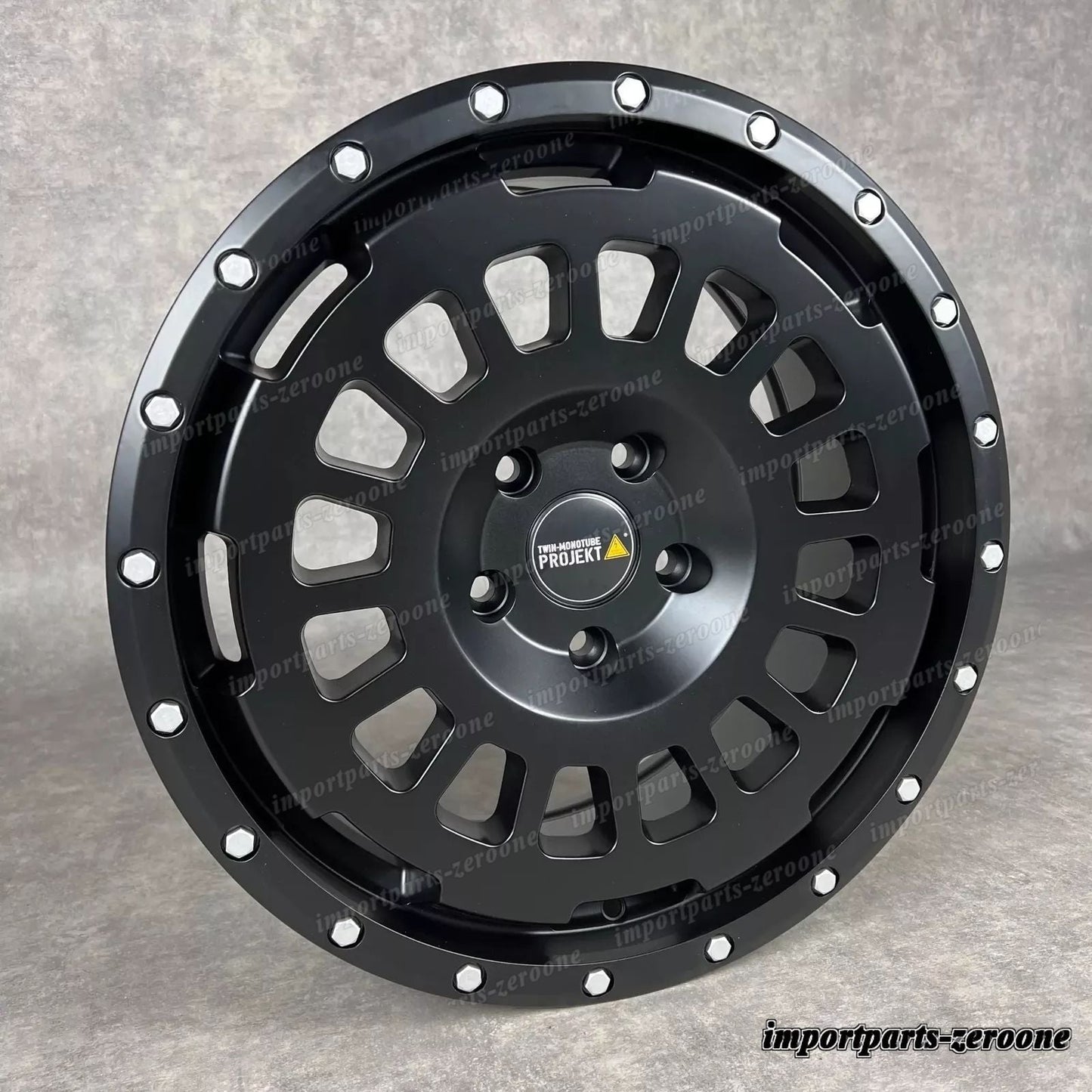 Twin Mono Tube  Offroad ホイール VW Crafter 8,5x18 5x120 ET57 Tout Terrain Noir　-1687