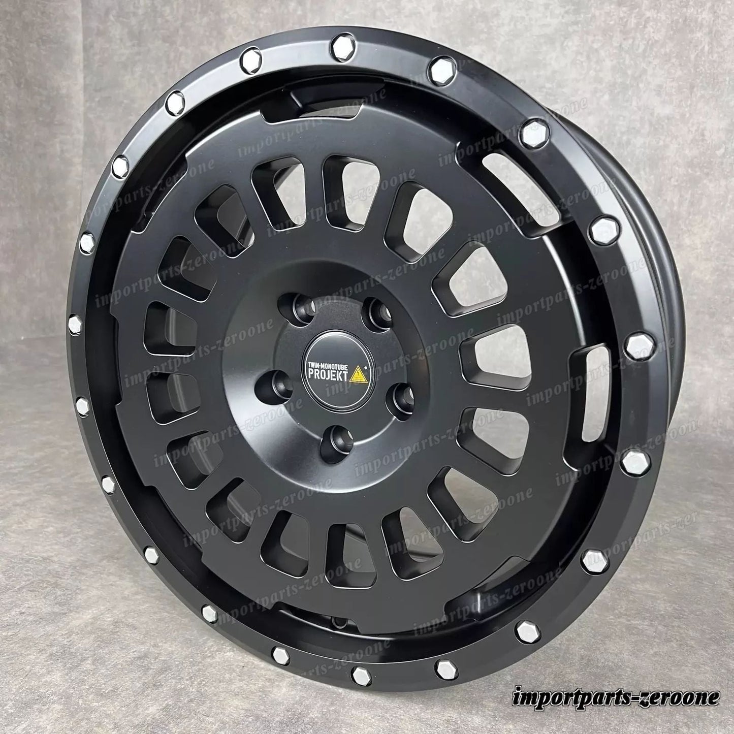 Twin Mono Tube  Offroad ホイール VW Crafter 8,5x18 5x120 ET57 Tout Terrain Noir　-1687