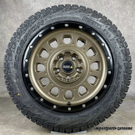 Cerchi Twin Monotubo AT3 Offroad VW T5 T6 T6.1 8x17 All Terrain TERRA + Pirelli　-1698
