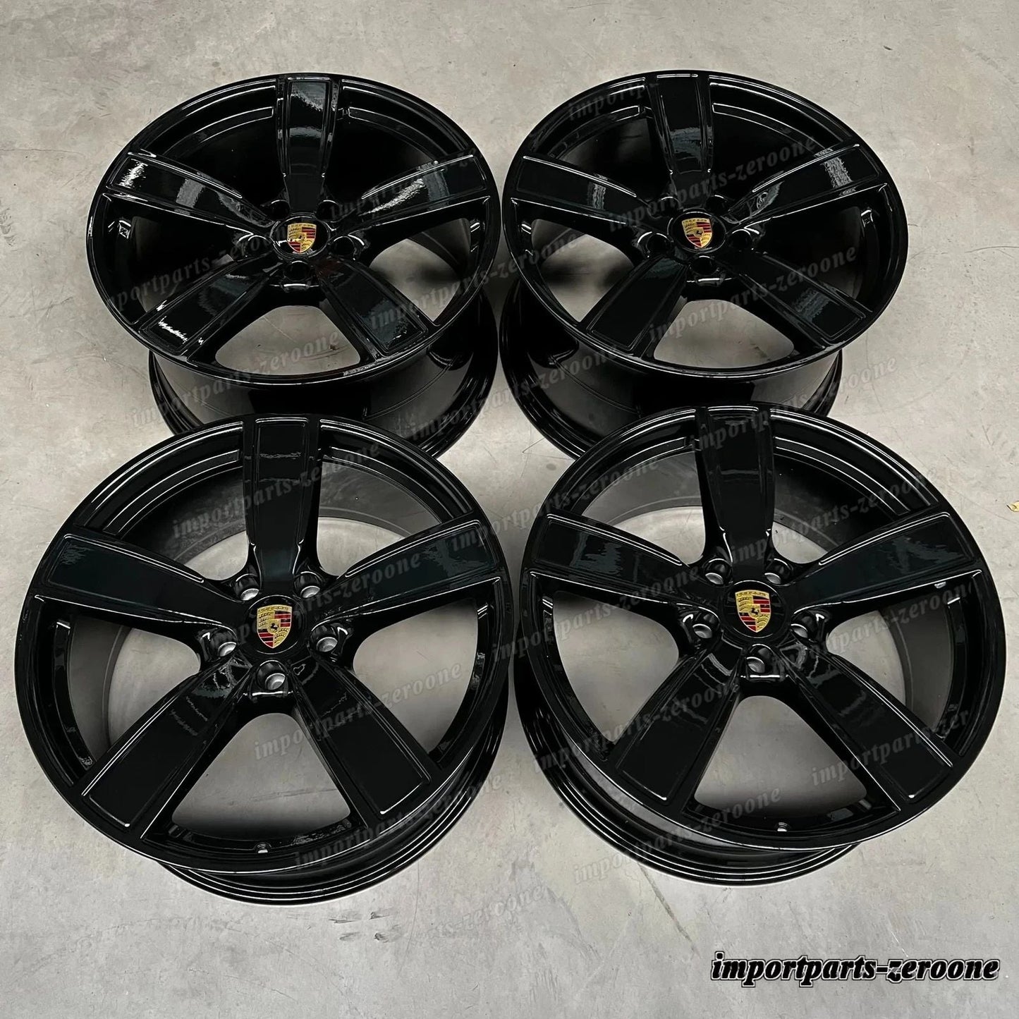 純正 ポルシェ カイエン Coup E3 22 インチ Sport Classic ホイール TURBO S GTS Hybrid　-1724