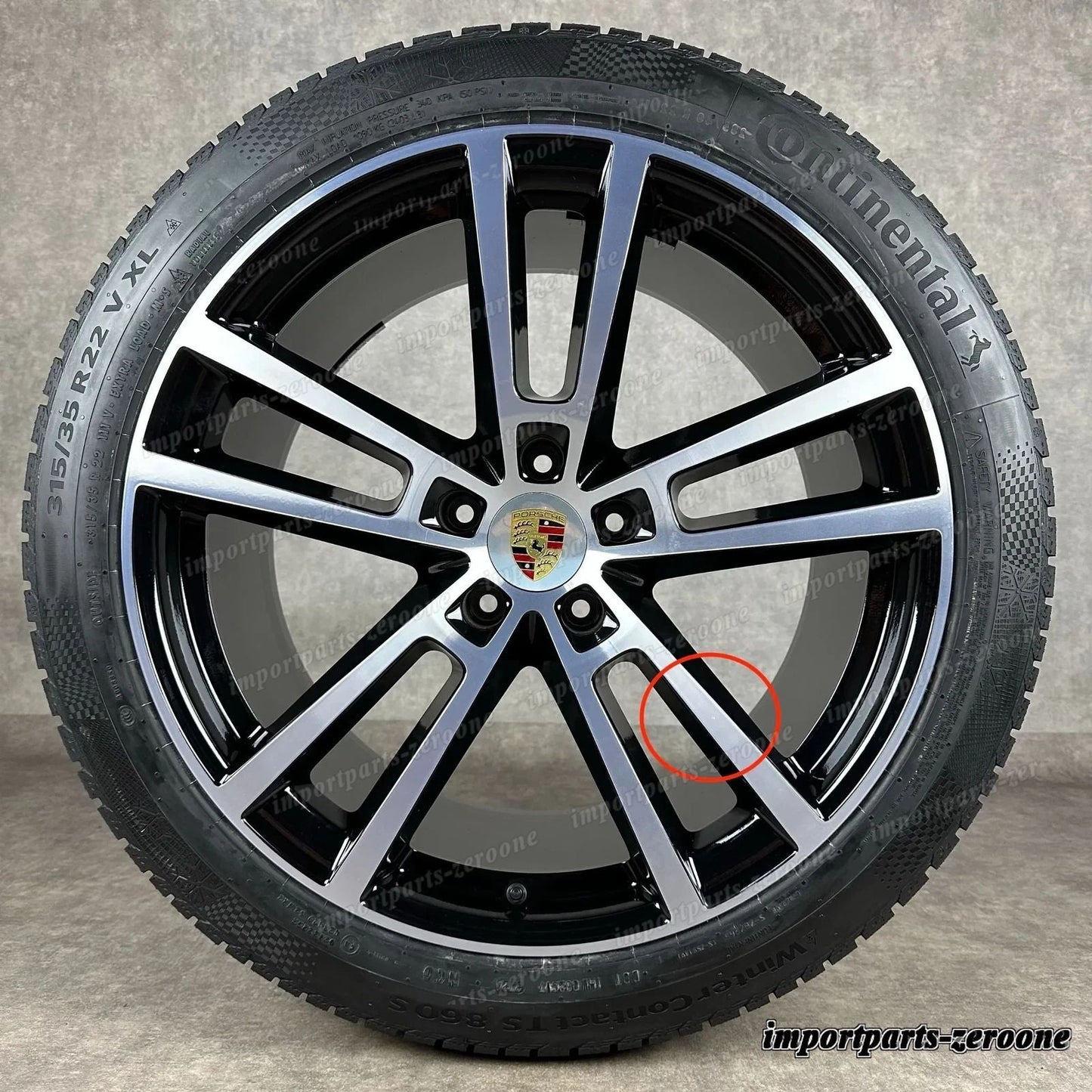 Cerchi Invernali カイエン Coup E3-2 22インチ Design Sportivo 純正e 9Y0044633P TOP　-1788
