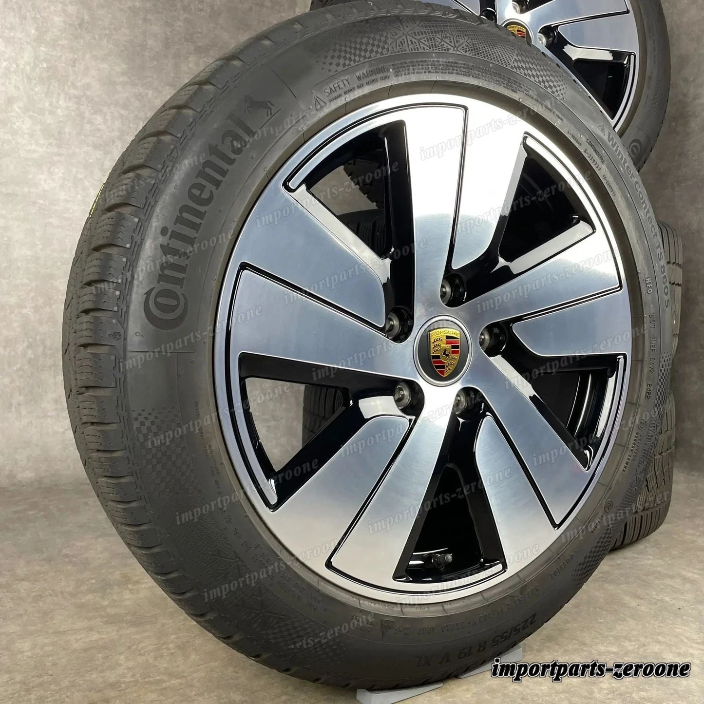 ホイール ウィンターセット ポルシェ タイカン 19 インチ 純正 S Aero ホイール 9J1073600B Top tat　-1812
