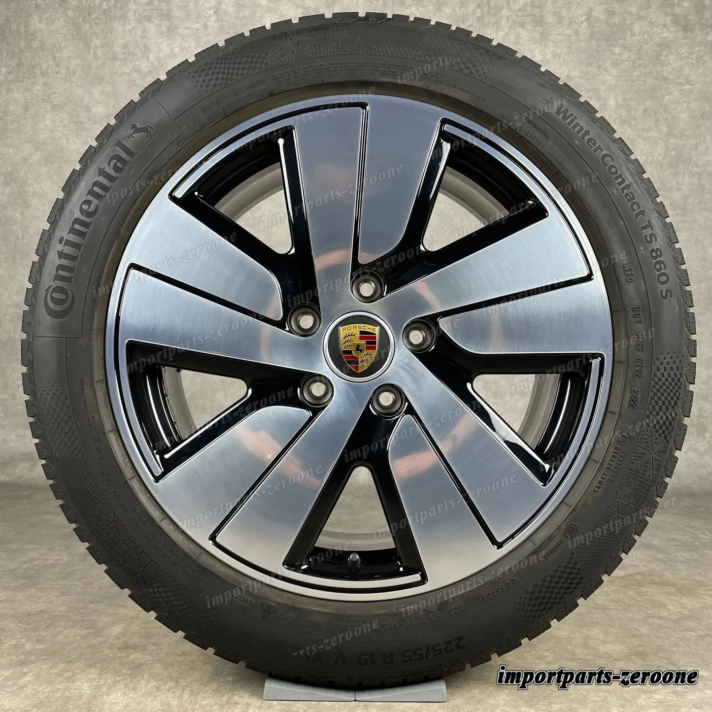 ホイール ウィンターセット ポルシェ タイカン 19 インチ 純正 S Aero ホイール 9J1073600B Top tat　-1812